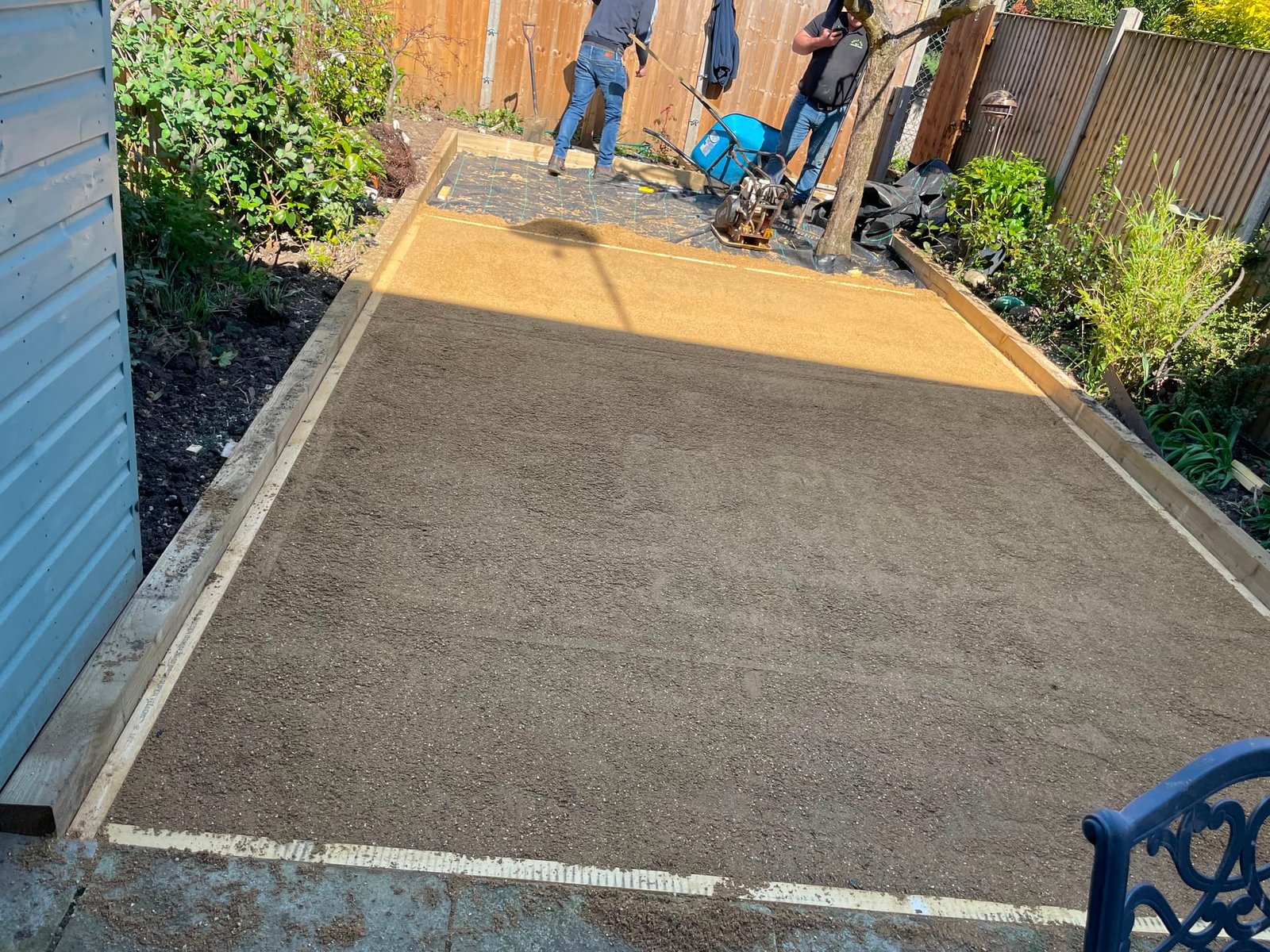 Patio in progress